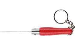 Opinel Colorama 04 inox nerūsējošs atslēgu piekariņa nazis, sarkans