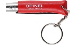 Opinel Colorama 04 inox нержавеющий нож-брелок, красный