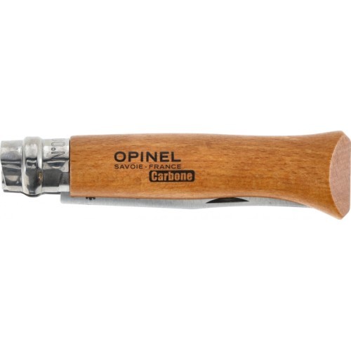 Нож Opinel 8 углеродистый, рукоять из бука, в блистере