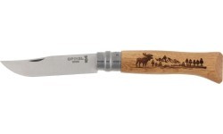 Nazis Opinel 8 inox ozols Animal sērija – alnis