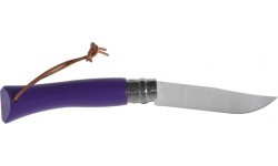 Saliekams nazis Opinel Colorama 07 Inox, violets, ar auklu
