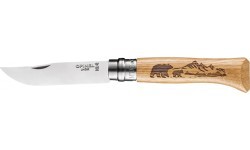 Нож Opinel 8 Inox дуб серия Animal – медведь