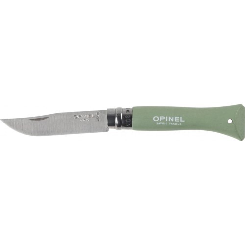 Opinel Colorama 06 inox nazis ar auklu, salvijas krāsā