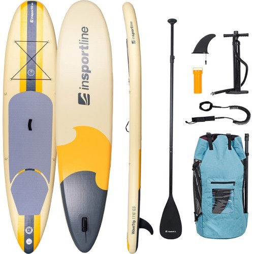 SUP-доска с аксессуарами inSPORTline WaveTrip 11’6” G3 - Жёлтый