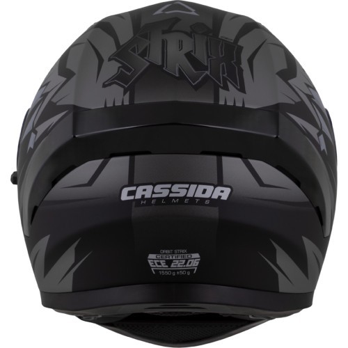 Motociklu ķivere Cassida Orbit StriX Matte Black/Gray
