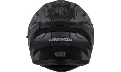Мотоциклетный шлем Cassida Orbit StriX матовый черный/серый