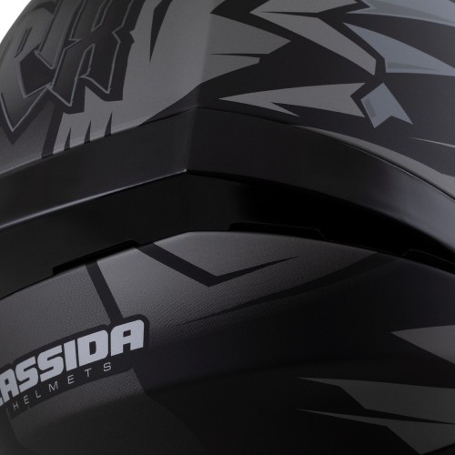 Motociklu ķivere Cassida Orbit StriX Matte Black/Gray