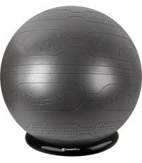 Exercise Ball inSPORTline Stretch Ball 75 cm w/ BallBase - Black