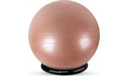 Exercise Ball inSPORTline Stretch Ball 75 cm w/ BallBase - Mocha mousse