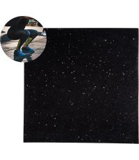 Lieljaudas grīdas paklājs inSPORTline Proteko II 50 x 50 x 3 cm - Black-Grey