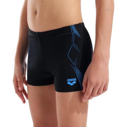 B Arena Graphic Swim Short Black-Turquoise 10-11 - 508