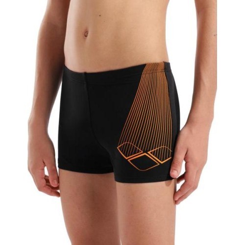 Arena Bright Swim Short peldšorti melns-oranžs 10-11 - 503