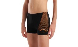 Arena Bright Swim Short peldšorti melns-oranžs 10-11 - 503