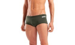 M Team Swim Low Waist Short Solid Dark Sage-White 75 - 660
