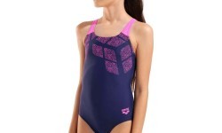 Arena Kikko Swim Pro Back peldkostīms Navy-Shocking Pink 10-11 - 790