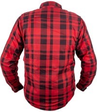 Motorcycle Shirt BOS Lumberjack - Black Grey