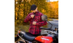 Мотокуртка-рубашка BOS Lumberjack - Чёрно-серый