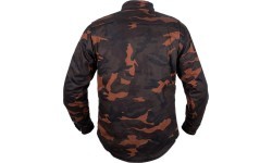 Motorcycle Shirt BOS Lumberjack - Black Grey