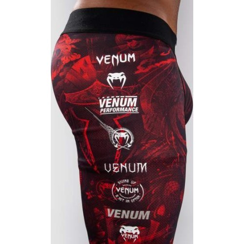 Venum 20th Anniversary legingi, melni/sarkani