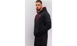 Venum x Roger Gracie Signature džemperis ar kapuci, melns/sarkans
