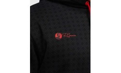 Venum x Roger Gracie Signature džemperis ar kapuci, melns/sarkans