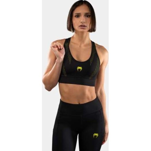Женский спортивный топ Venum Lazer, чёрный/жёлтый