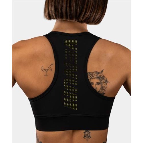 Venum Lazer sieviešu sporta krūšturis, melns/dzeltens