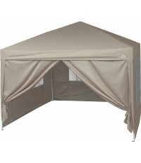 Párty stan nůžkový 3x3 m s bočnicemi PALACE béžový WATERPROOF