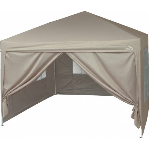 Párty stan nůžkový 3x3 m s bočnicemi PALACE béžový WATERPROOF