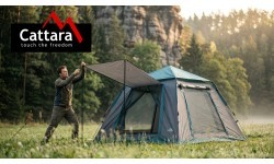 Ātri izkļaujama telts LIVIGNO 3-4 personām 200x200x140 cm PU500mm