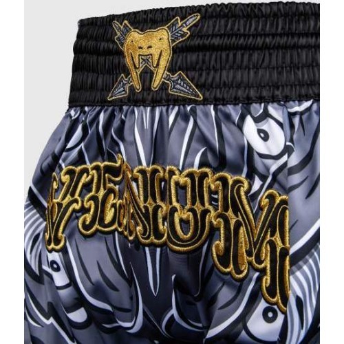 Venum Wolf Atak Muay Thai šorti, melni/pelēki