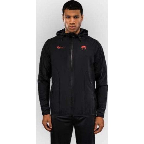 Venum x Roger Gracie Signature jaka ar rāvējslēdzēju, melna/sarkana