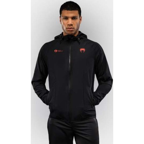Толстовка Venum x Roger Gracie Signature на молнии, чёрный/красный