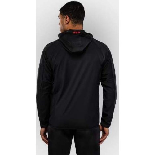 Venum x Roger Gracie Signature jaka ar rāvējslēdzēju, melna/sarkana