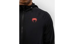 Venum x Roger Gracie Signature jaka ar rāvējslēdzēju, melna/sarkana