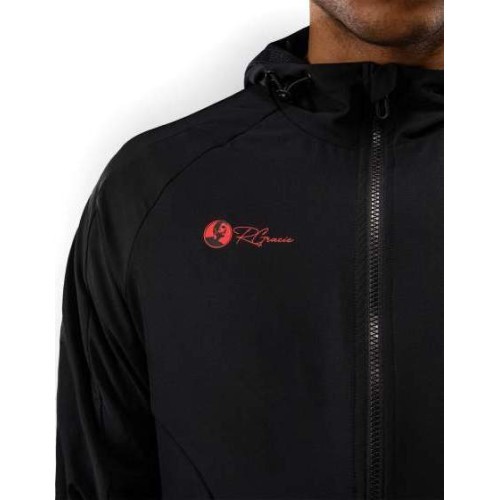 Толстовка Venum x Roger Gracie Signature на молнии, чёрный/красный