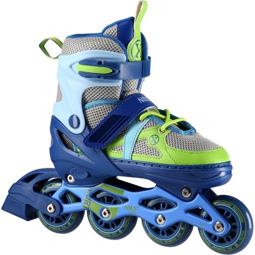 NJ1828A IN-LINE SKATES NILS EXTREME - Blue / Green