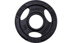 Čuguna olimpiskais svaru disks inSPORTline Hamerton, melns, 1,25 kg, 50 mm