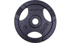 Чугунный олимпийский диск inSPORTline Hamerton Black 15 кг, 50 мм