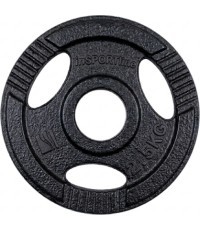 Cast Iron Olympic Weight Plate inSPORTline Hamerton Black 2.5 kg, 50 mm