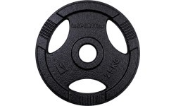 Cast Iron Olympic Weight Plate inSPORTline Hamerton Black 25 kg, 50 mm