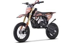 NITRO 60 cc motocikls ar iekšdedzes dzinēju, oranžs