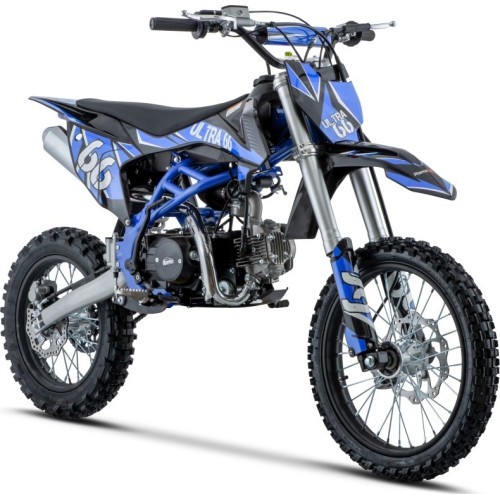 Iekšdedzes dzinēja motocikls ULTRA 66 125cc zils