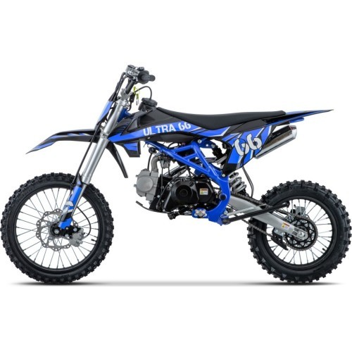 Iekšdedzes dzinēja motocikls ULTRA 66 125cc zils