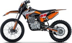 TITAN 300cc oranžs motocikls ar iekšdedzes dzinēju