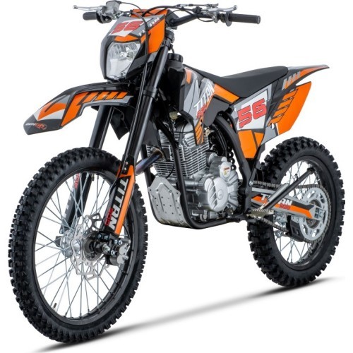 TITAN 300cc oranžs motocikls ar iekšdedzes dzinēju