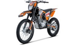 TITAN 300cc oranžs motocikls ar iekšdedzes dzinēju