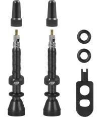 FORCE ventiļi bezkameras riepām 2xFV 44mm (sarkani)