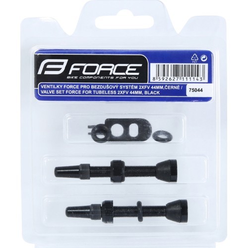 FORCE ventiļi bezkameras riepām 2xFV 44mm (sarkani)