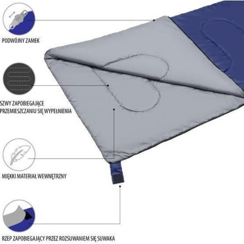 Sleeping Bag Nils Camp NC2002 Navy Blue- Grey